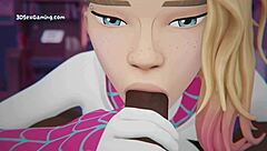 Gwen Stacy and Miles Get Naughty Doggy by Open Window