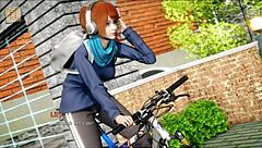 in this hentai anime the brunette bully becomes my lover in episode 84. she dominates with big cock.