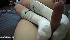 Sexy Miley Grey Gives Emotional Footjob in Long Socks