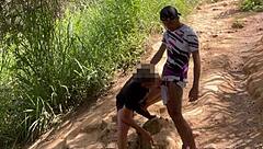 sex in forest after workout