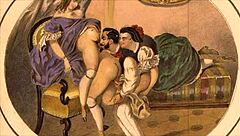 vintage erotic drawings from antique hentai cartoon anime comic collection