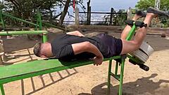 sex in forest after workout