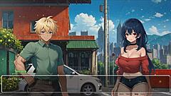 bluring the walls romance game ep 1 girlfriend exposes ass in street