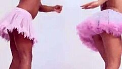 topless latina ballerina teases pussy with fingering solo scene