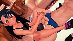 Nagatoro Jerks Off After Sports! She's So Hot In This Hentai!