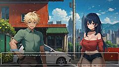 bluring the walls romance game ep 1 girlfriend exposes ass in street
