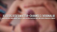 Jerking my big Latino cock till I cum all over you 😏