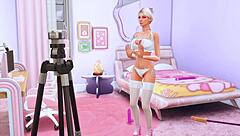 perverted stepdaughter checks deep throat in front of the camera for her stepfather sims me hentai animation