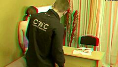 Teen vlaska gets ass-fucked and punished by teacher in garage.