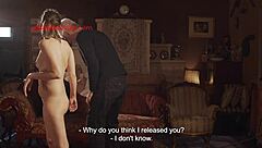 Uninvited skinny girl with small tits disciplined in kinky garage