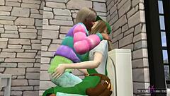 Plumber charges her clients work with lesbian sex - sexual hot animations