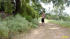 Donte thick joins two hunks in public park for bareback action