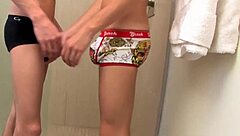 i had a dried up shower anal fuck with two twinks