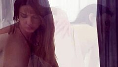 European hottie licks girlfriend passionately