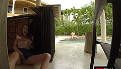 horny stepsister says please give me your cock after catching me masturbating