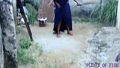 Beautiful Curvy Babe with Big Clit Gets Creampie in Missionary After Clothes Ripped Outside House