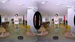 Czech Skinny Babe Monika in Pizza Delivery VR Scene