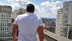 Yuri Gaucho enjoys summer day sex on the pool with his partner