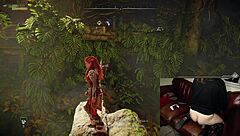 Gamer slut forgets webcam is on