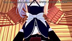 Belfast Quickie in Restaurant with Azurlane Fantasy POV Action