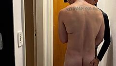 pauzudos interracial sex with big cock in gym