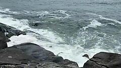 orgia na praia with interracial blowjob and monster cock group