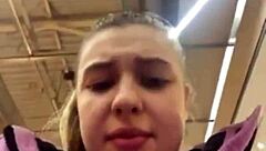 Exciting public fucking close up view