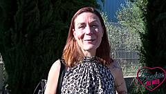 Sexy French milf Wendy flaunts small tits in lingerie, craving intense amateur attention