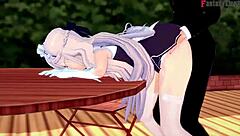 Belfast Quickie in Restaurant with Azurlane Fantasy POV Action