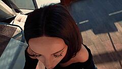 waiter teases hot milf with rough quickie in restaurant