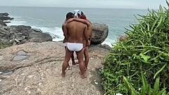 orgia na praia with interracial blowjob and monster cock group