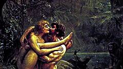 Vintage erotic drawings from antique hentai cartoons and anime illustrations