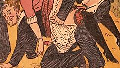 Vintage erotic drawings from antique hentai cartoons and anime illustrations