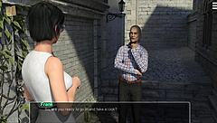 knockout master dominates brunette with big tits in outdoor fucking session