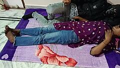 Indian Housewife in Bedroom with Husband's Friend