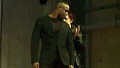 Female and male strippers teasing audience 😏