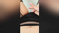 Teen gets multiple orgasms despite panties while parents sleep