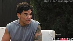 Straight step brother, 'I need a gay sex lesson.'