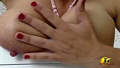 wetting my bikini, using toy, fingering my pussy