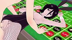 Rukia Kuchiki and Yoruichi Shihouin in Bunny Girl Intense Sex Scene