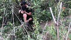 Wild Bareback Sex In The Forest!