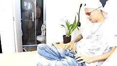 Dude, in our shared room, the hung guy caught the newbie stroking his dick in the shower. So awkward yet hot!