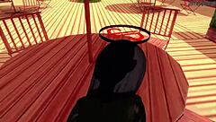 Sunako Nakahara has office sex in fantasy