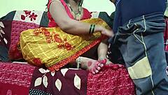 Aunt in Yellow Saree Bent Over for Devar's Anal Pleasure on Ranch!