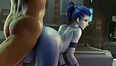 3d overwatch compilation with phara deepthroat, dva doggystyle, brigitte anal in orgy