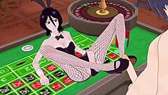 Rukia Kuchiki and Yoruichi Shihouin in Bunny Girl Intense Sex Scene