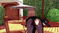 Sunako Nakahara has office sex in fantasy