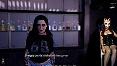 Slut stripper gives blowjob in hentai.