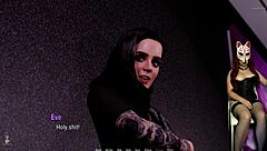 Slut stripper gives blowjob in hentai.