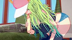 Lucoa from Dragon Maid Rides Massive Cock in Hentai